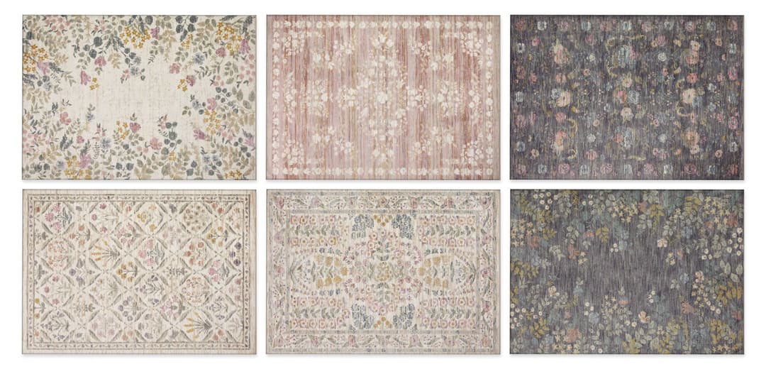 Галерея мода Ковер Floral Area Rugs #1